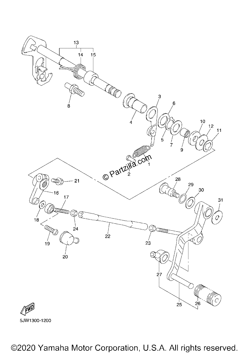 Diagrama de SHIFT SHAFT