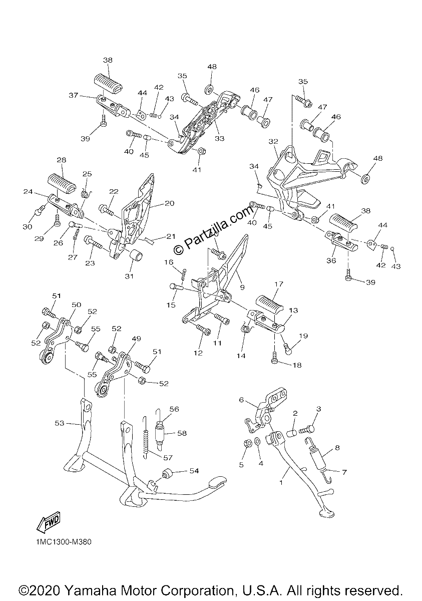 Diagrama de STAND FOOTREST