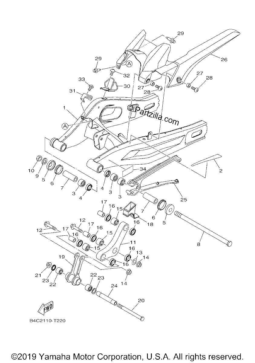 Diagrama de REAR ARM