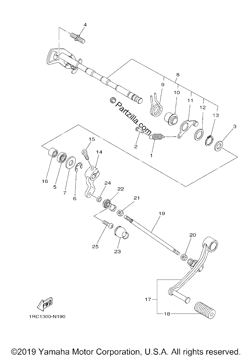 Diagrama de SHIFT SHAFT