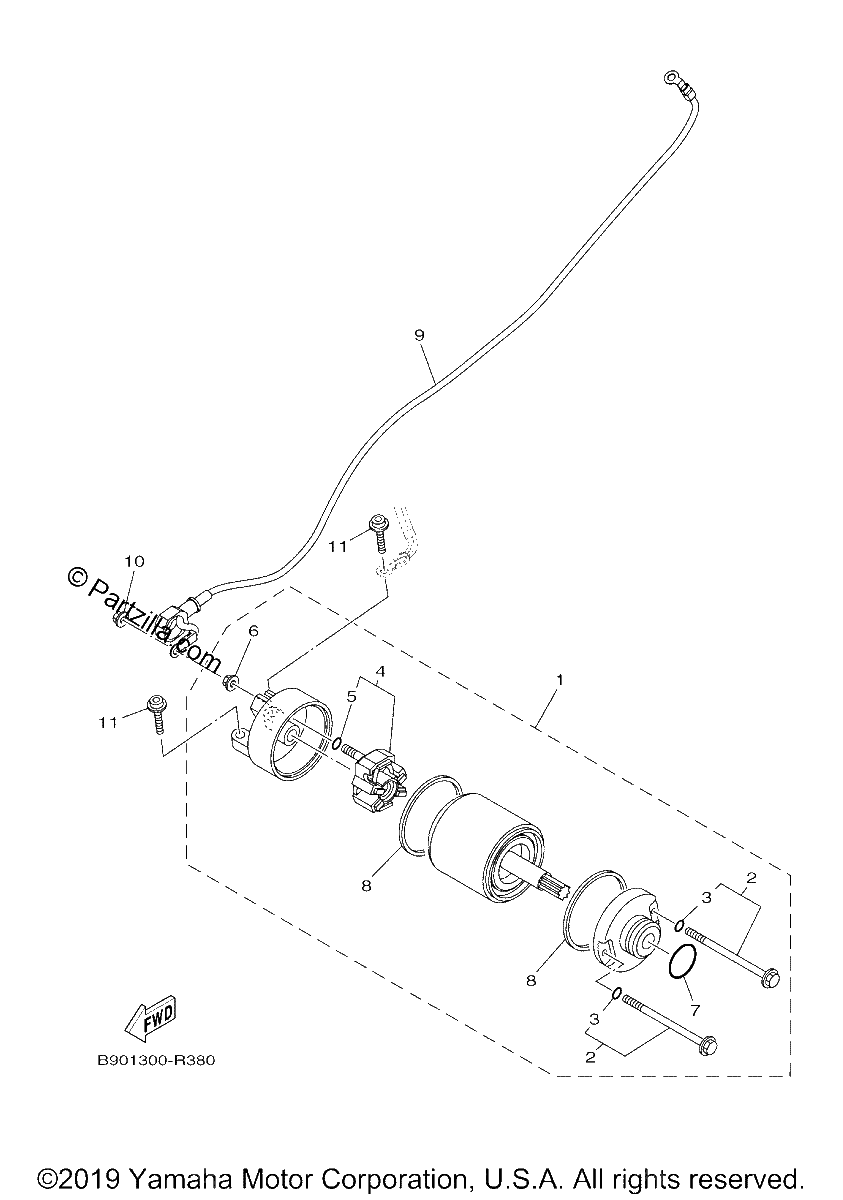 Diagrama de STARTING MOTOR