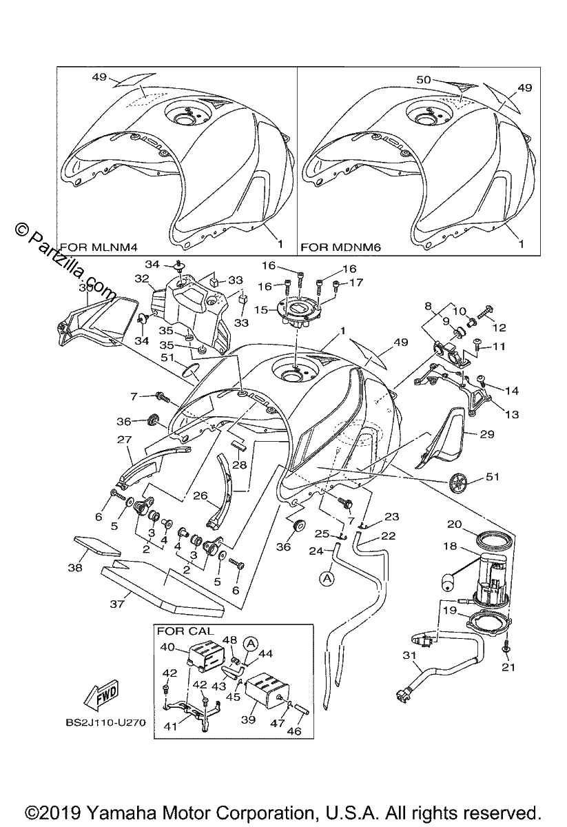 Diagrama de FUEL TANK