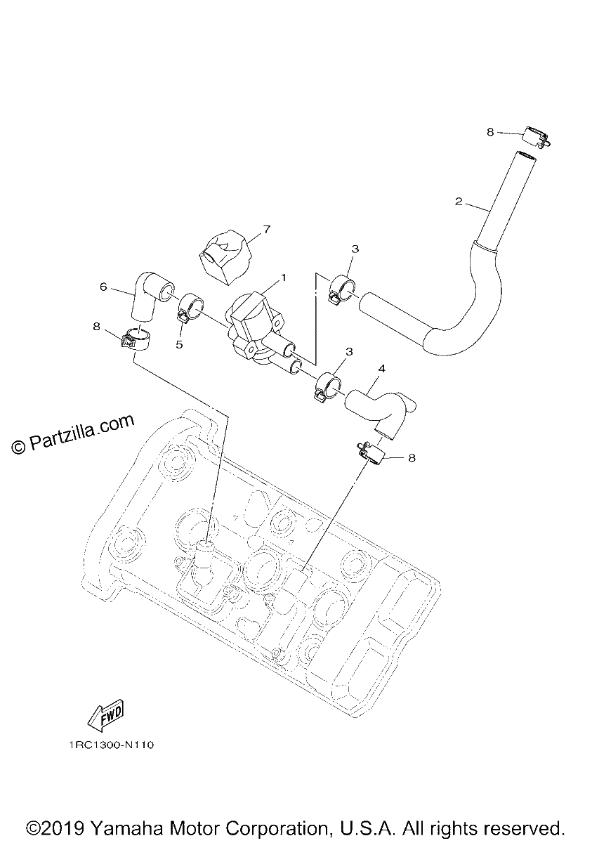 Diagrama de AIR INDUCTION SYSTEM