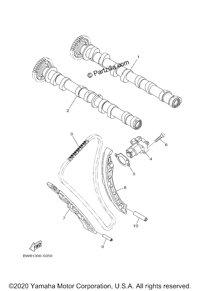 Diagrama de CAMSHAFT CHAIN