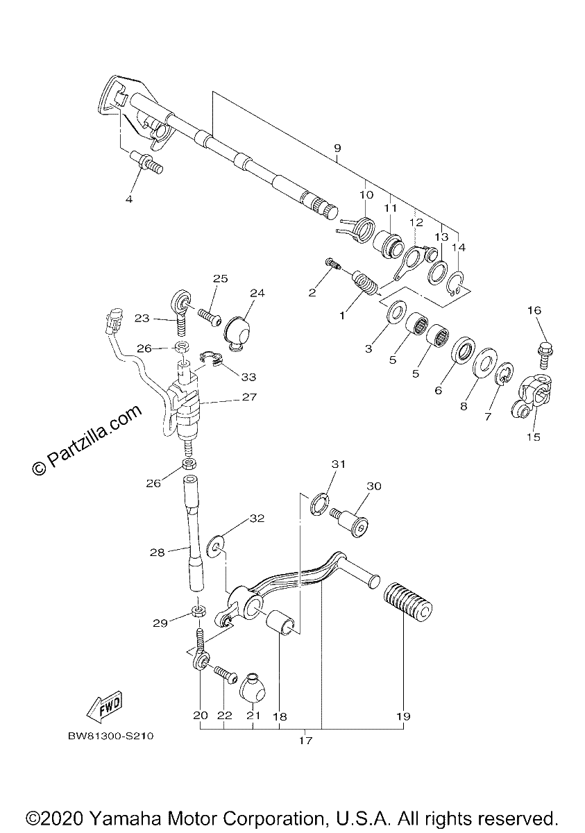 Diagrama de SHIFT SHAFT