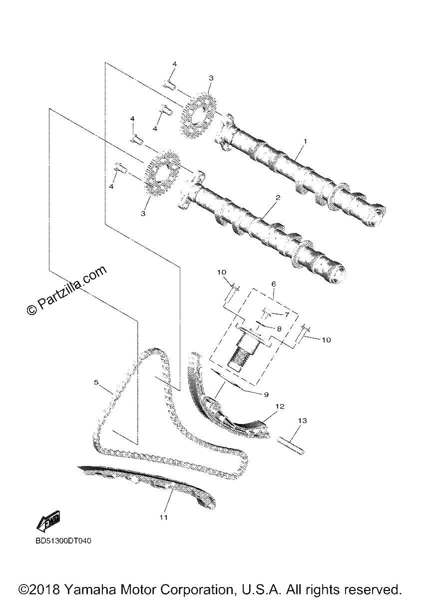 Diagrama de CAMSHAFT CHAIN