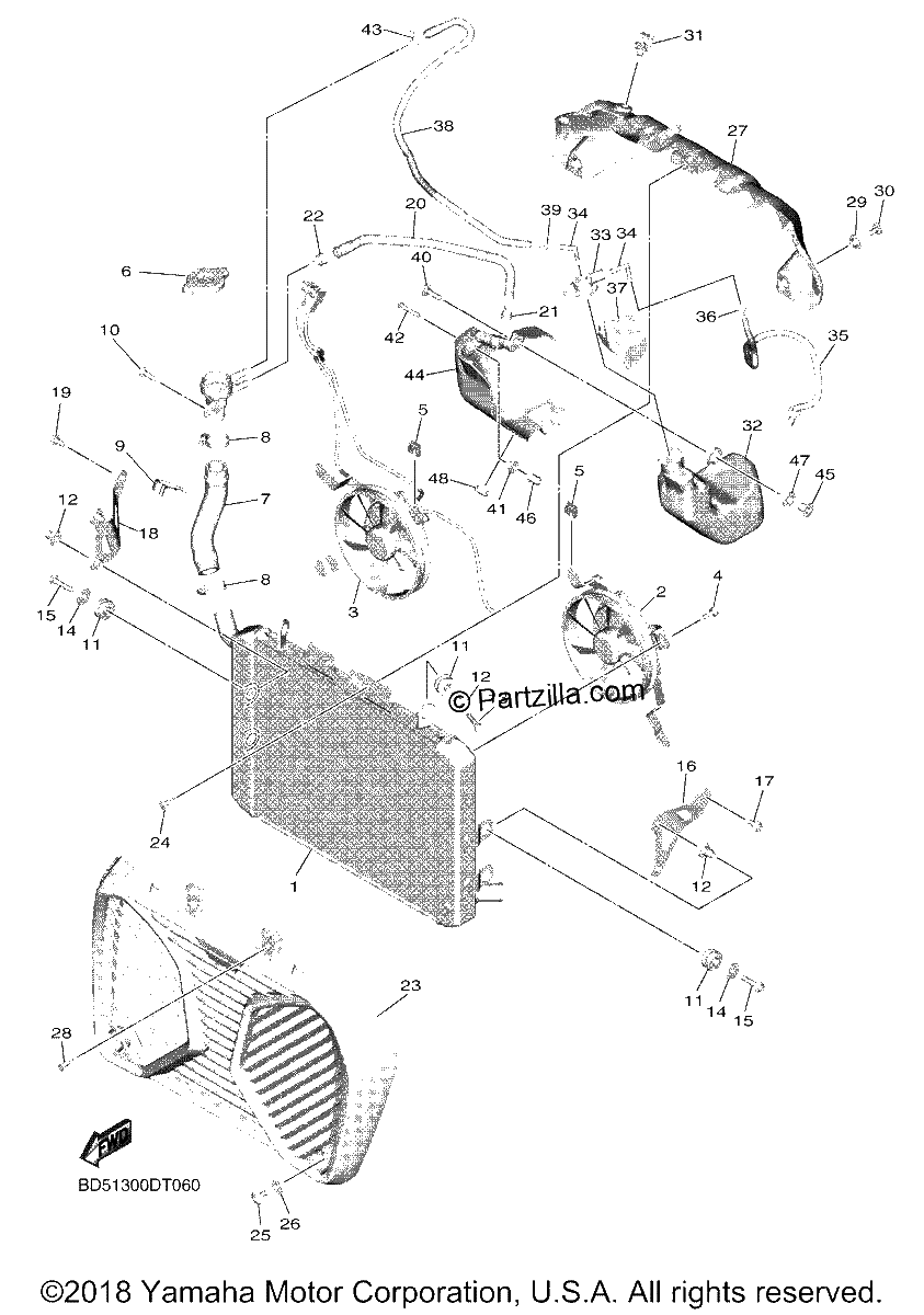 Diagrama de RADIATOR HOSE