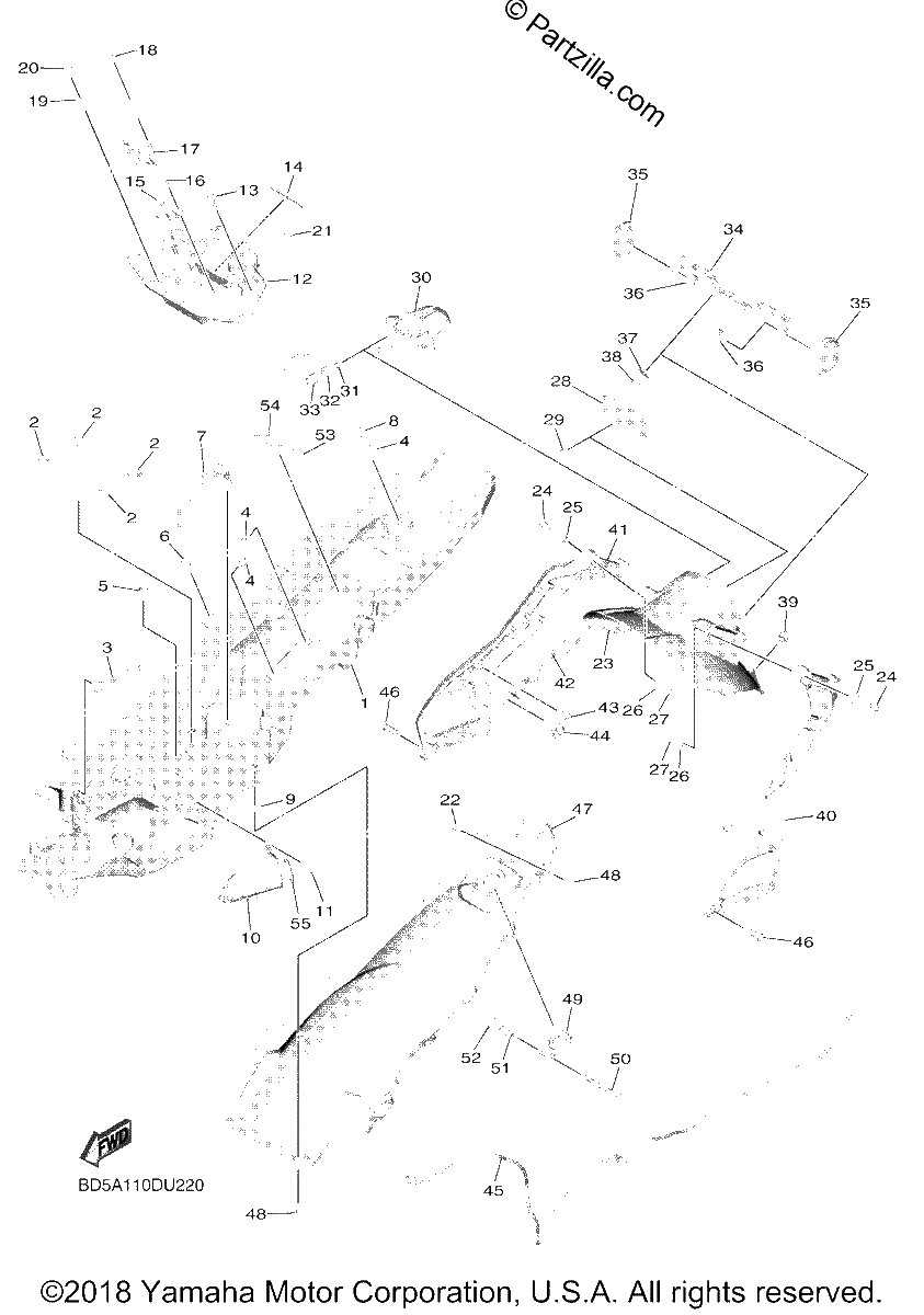 Diagrama de REAR FENDER