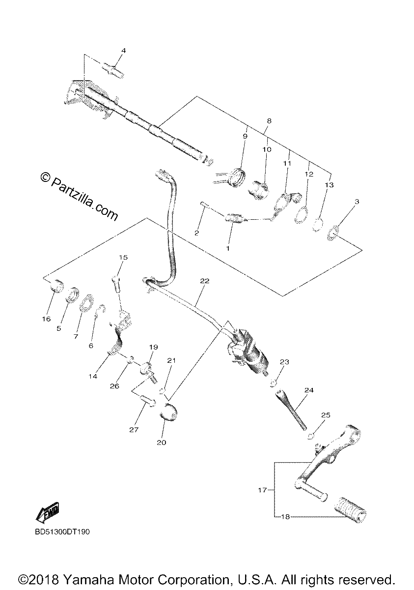 Diagrama de SHIFT SHAFT