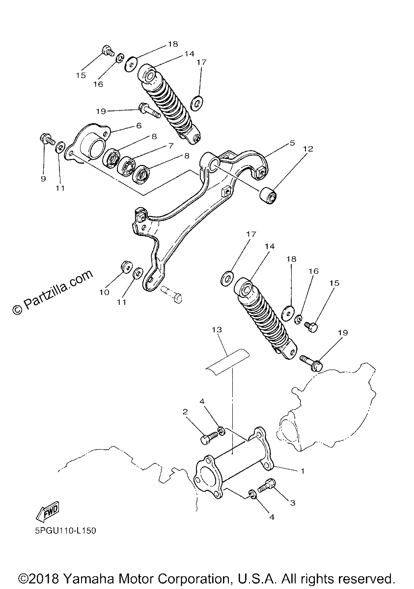 Diagrama de REAR ARM SUSPENSION