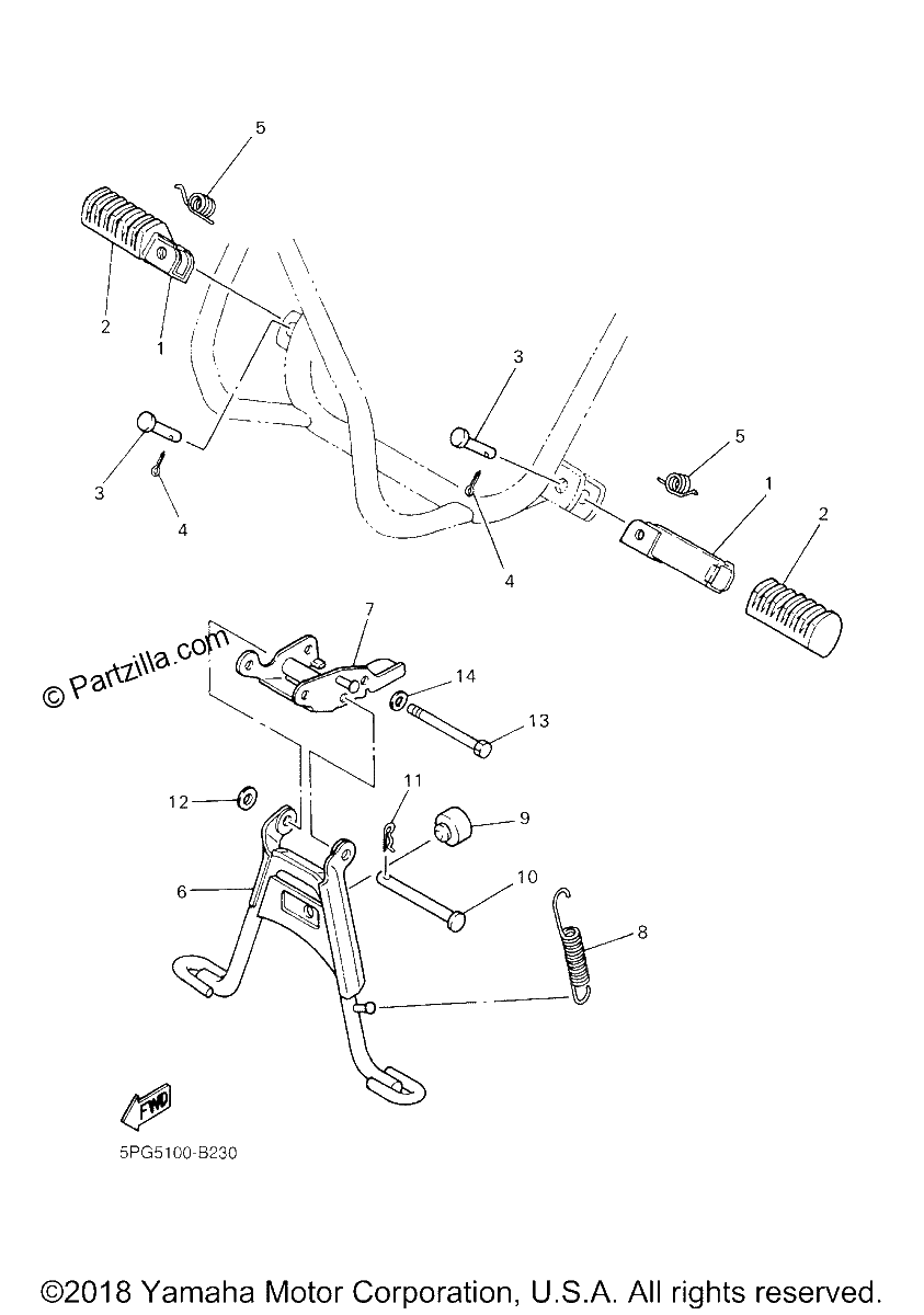 Diagrama de STAND FOOTREST