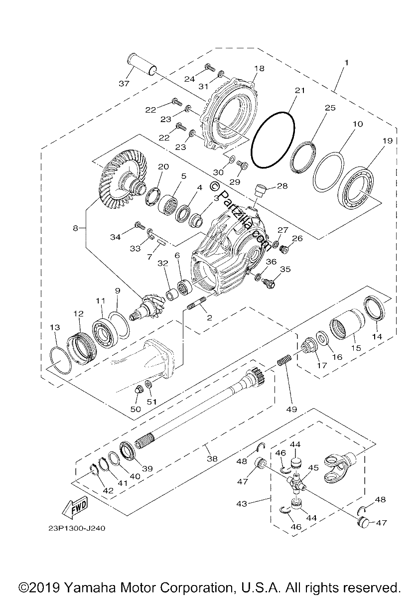 Diagrama de DRIVE SHAFT
