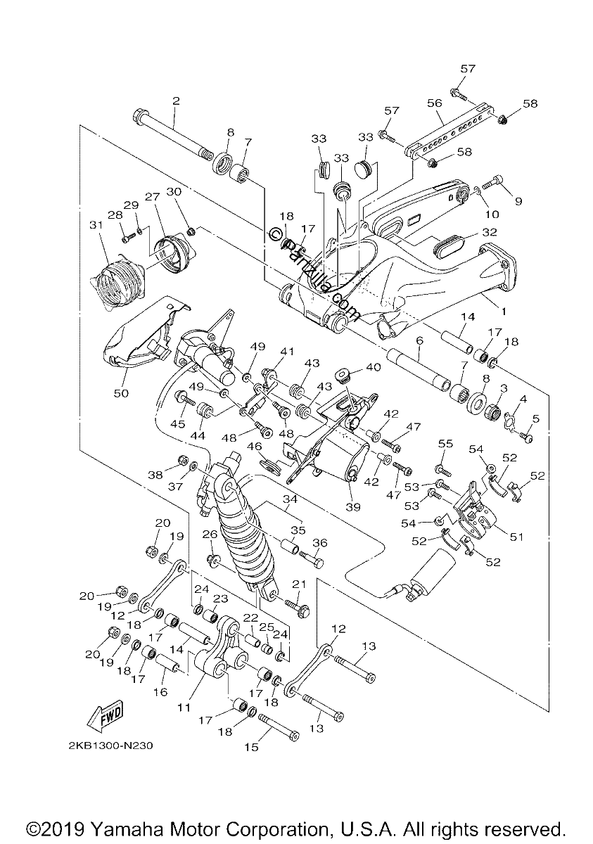 Diagrama de REAR ARM SUSPENSION