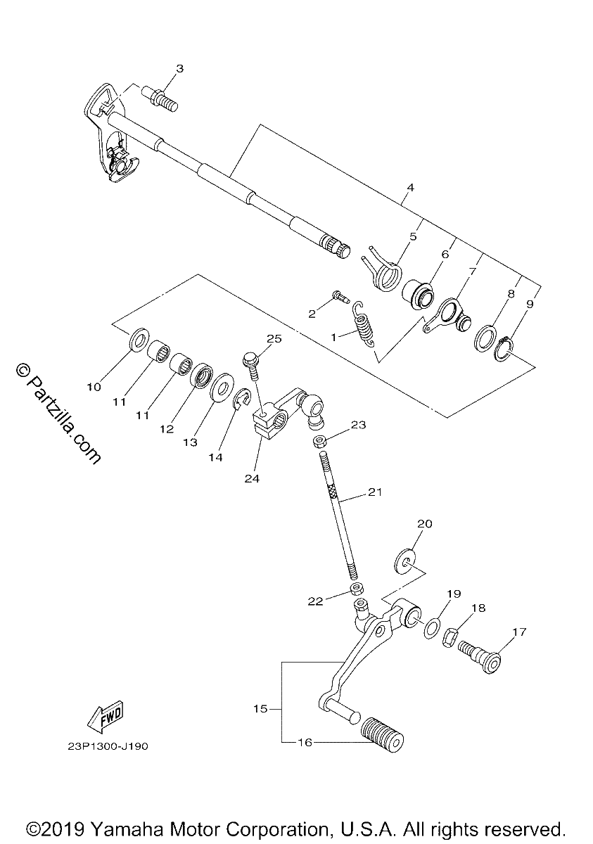 Diagrama de SHIFT SHAFT