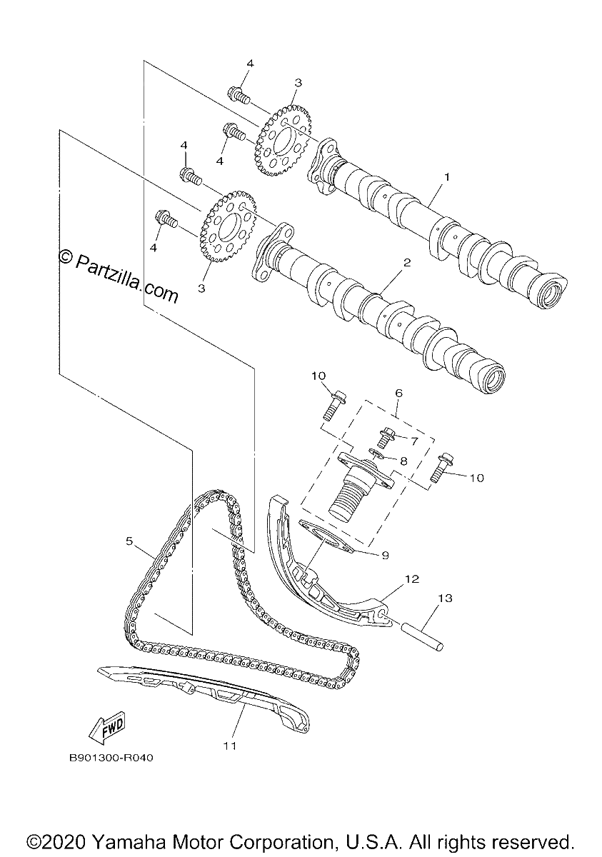Diagrama de CAMSHAFT CHAIN