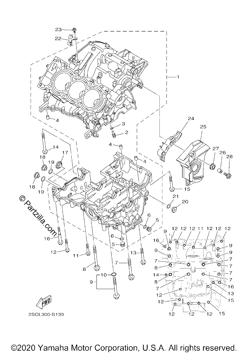 Diagrama de CRANKCASE