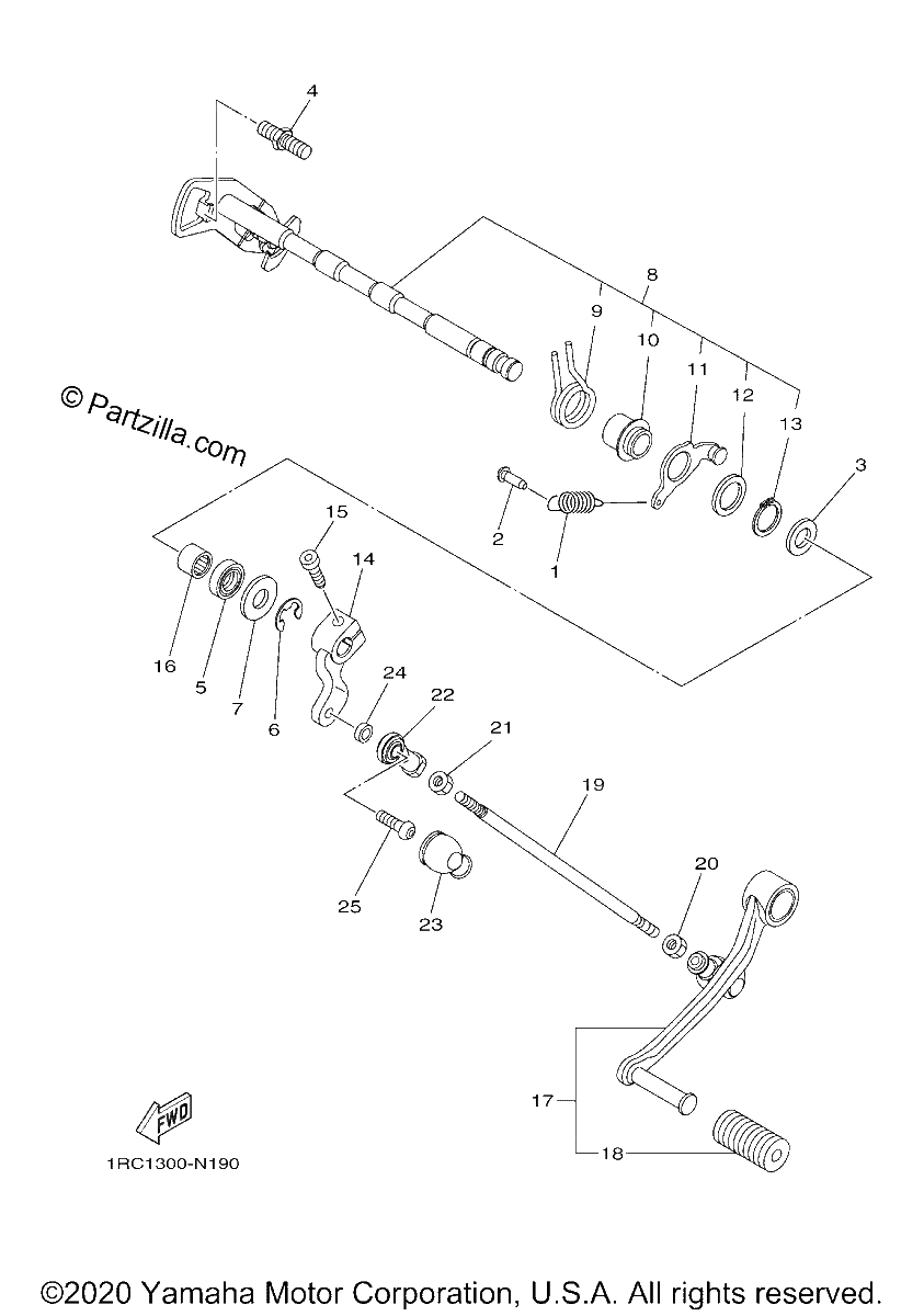 Diagrama de SHIFT SHAFT