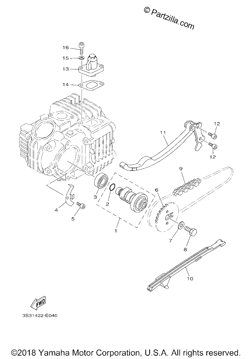 Diagrama de CAMSHAFT CHAIN