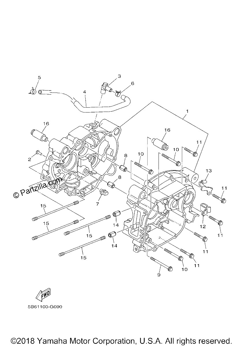 Diagrama de CRANKCASE