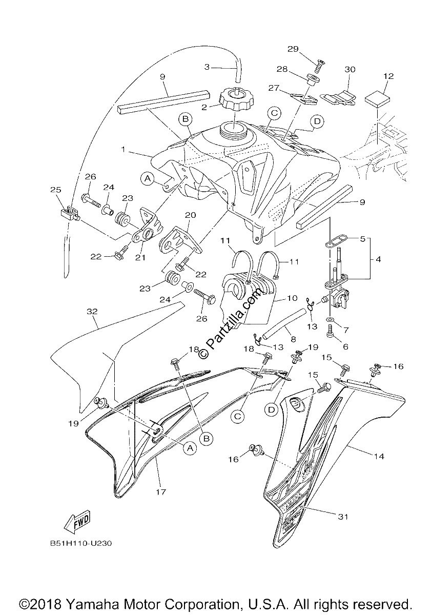 Diagrama de FUEL TANK