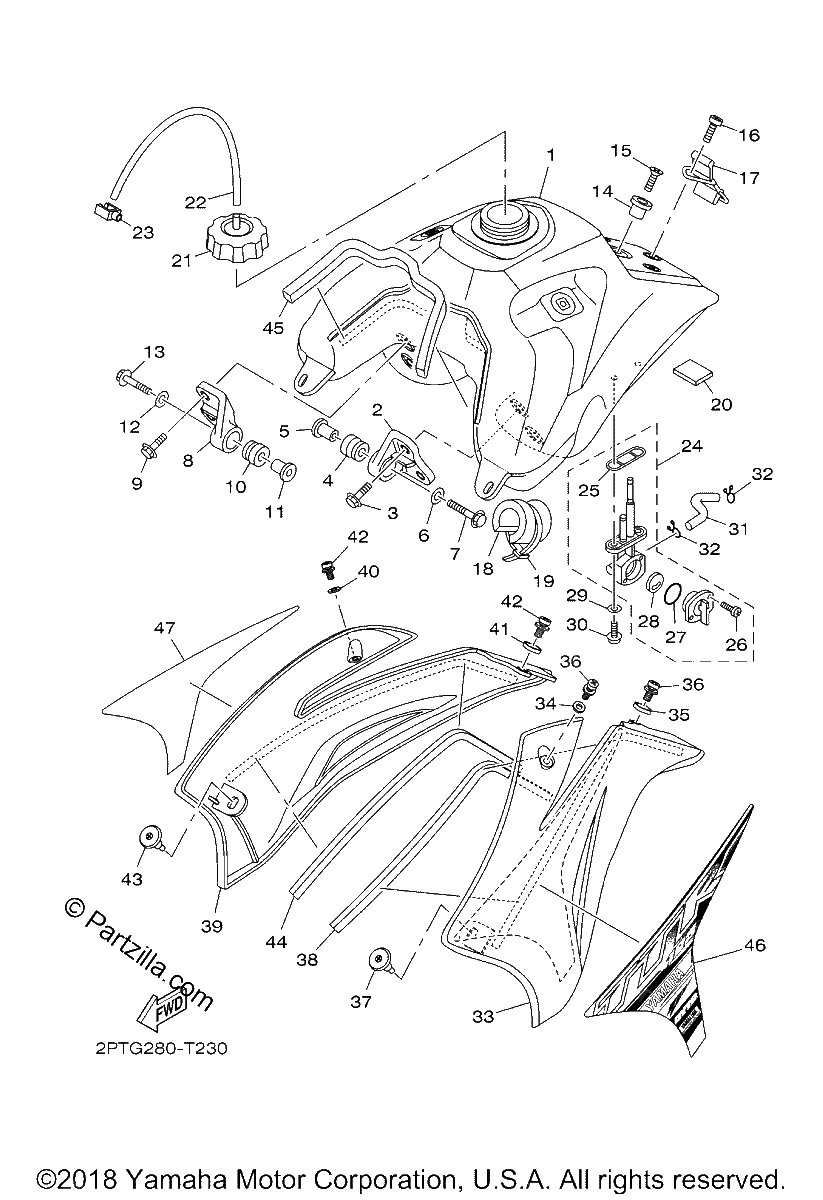 Diagrama de FUEL TANK