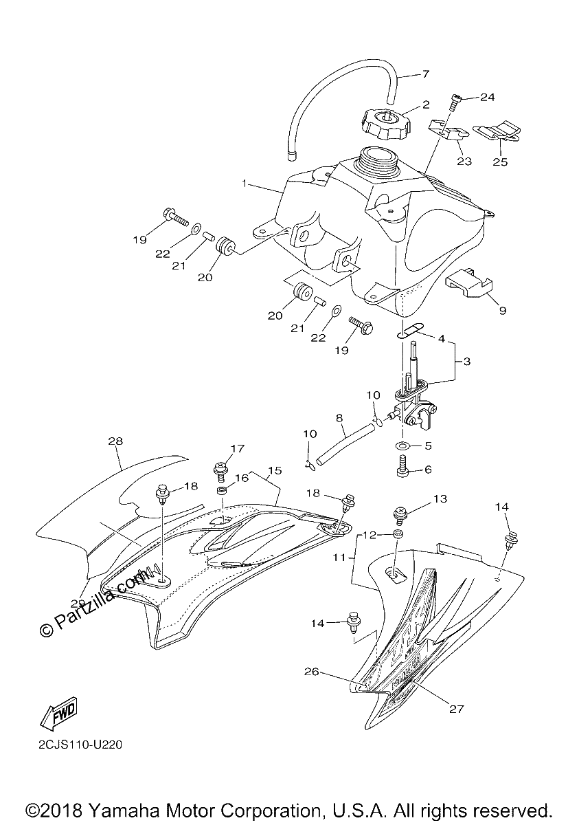 Diagrama de FUEL TANK