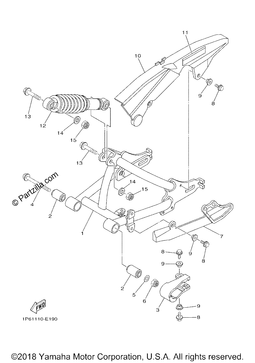 Diagrama de REAR ARM SUSPENSION