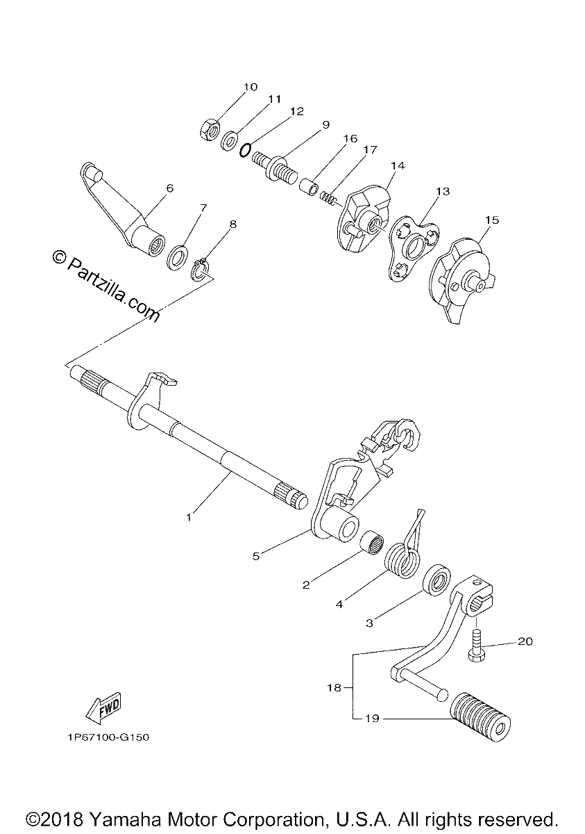 Diagrama de SHIFT SHAFT