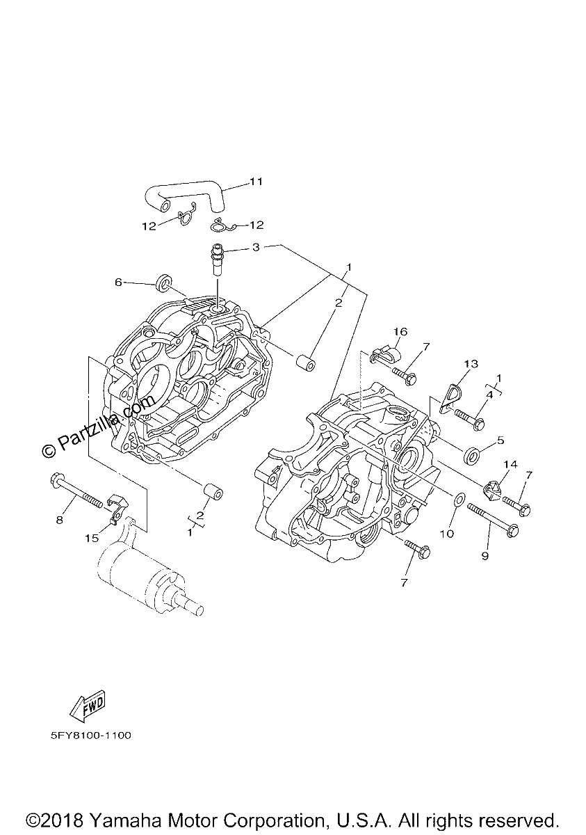 Diagrama de CRANKCASE