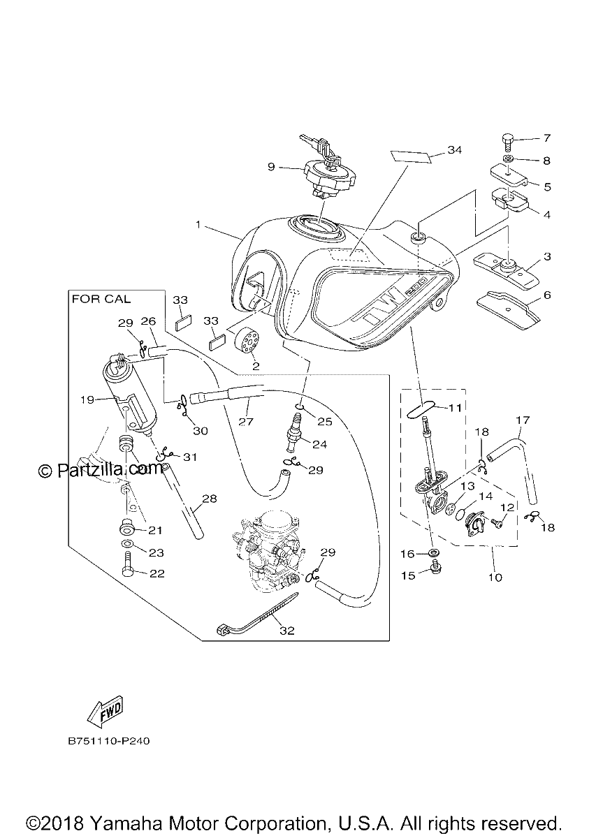Diagrama de FUEL TANK