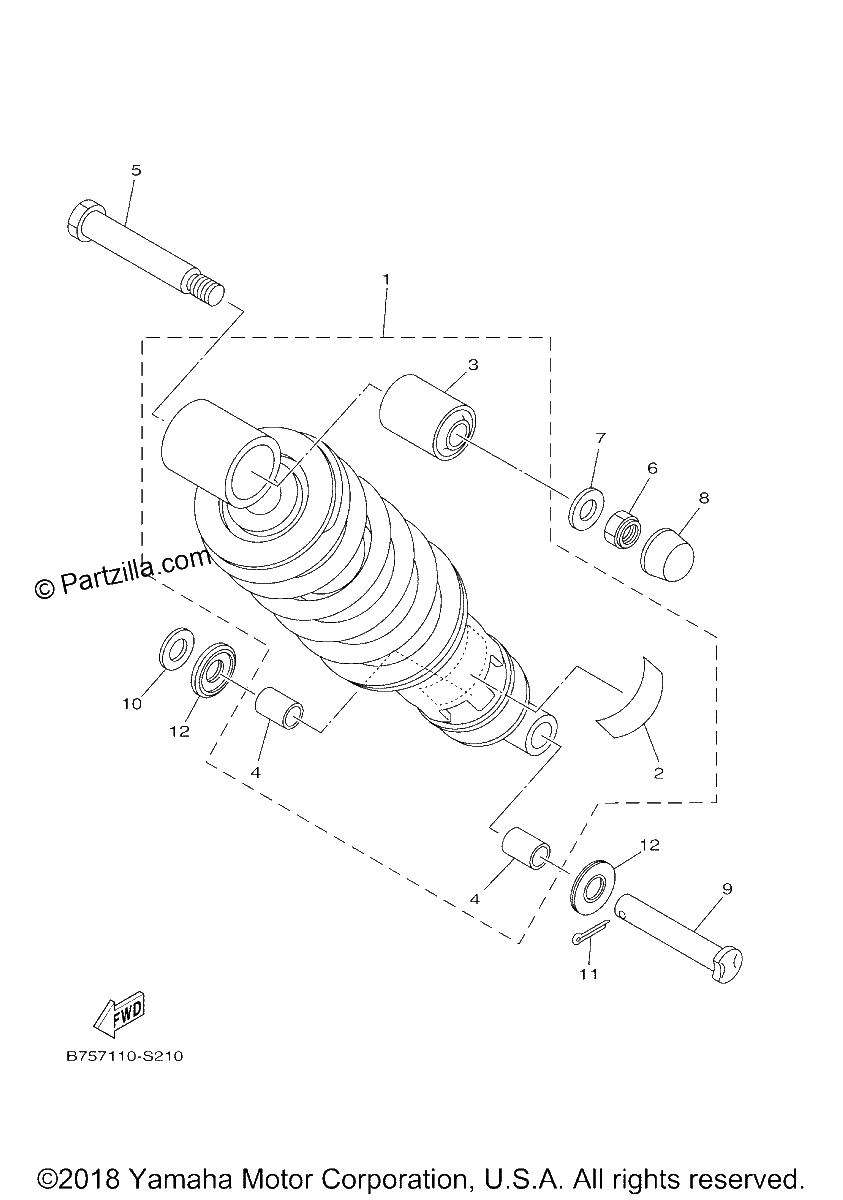 Diagrama de REAR SUSPENSION