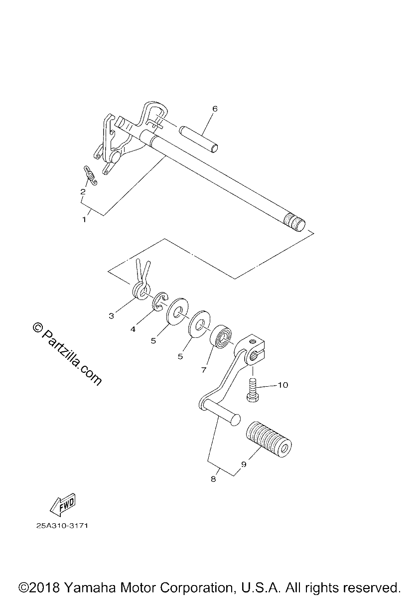 Diagrama de SHIFT SHAFT