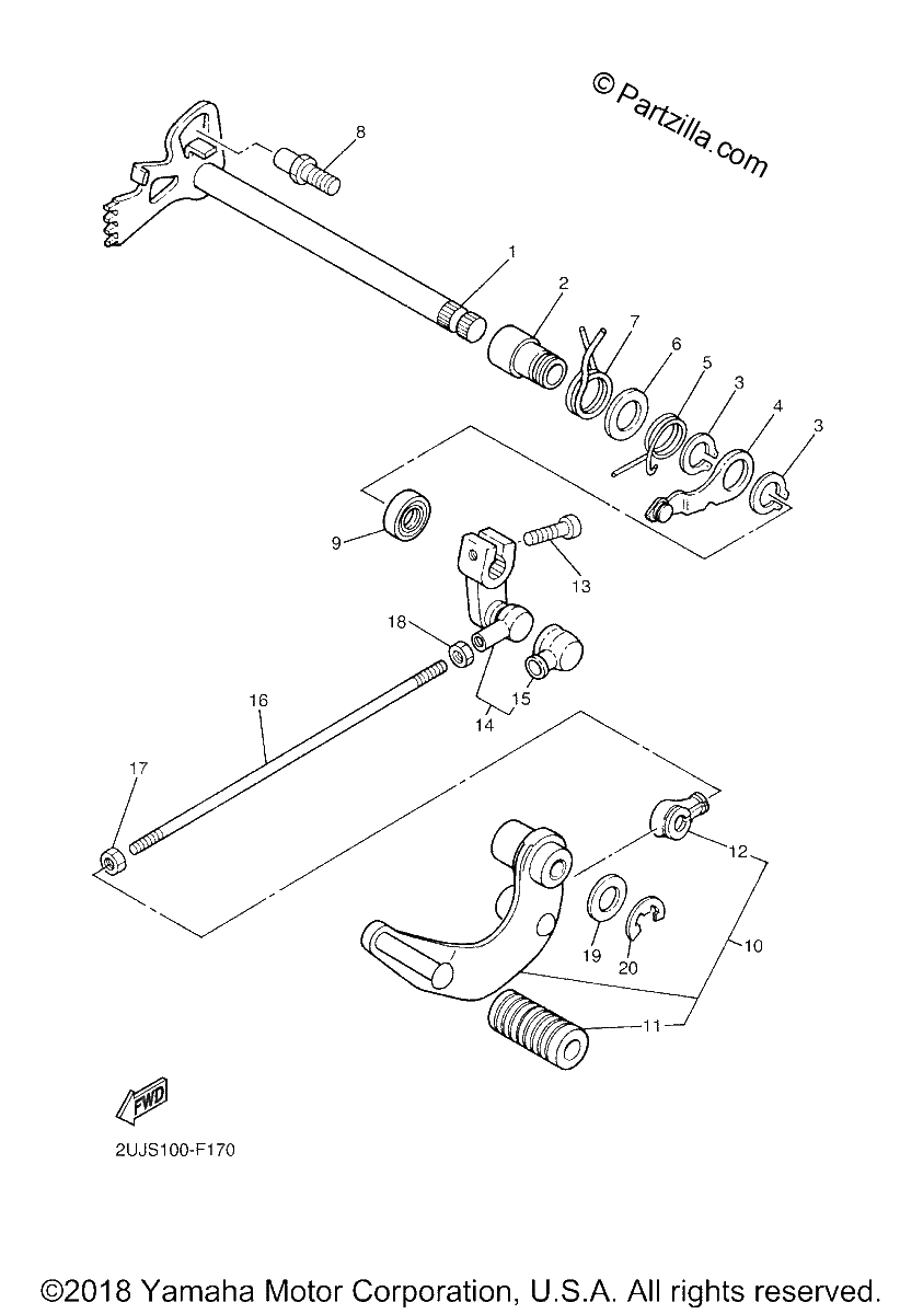 Diagrama de SHIFT SHAFT