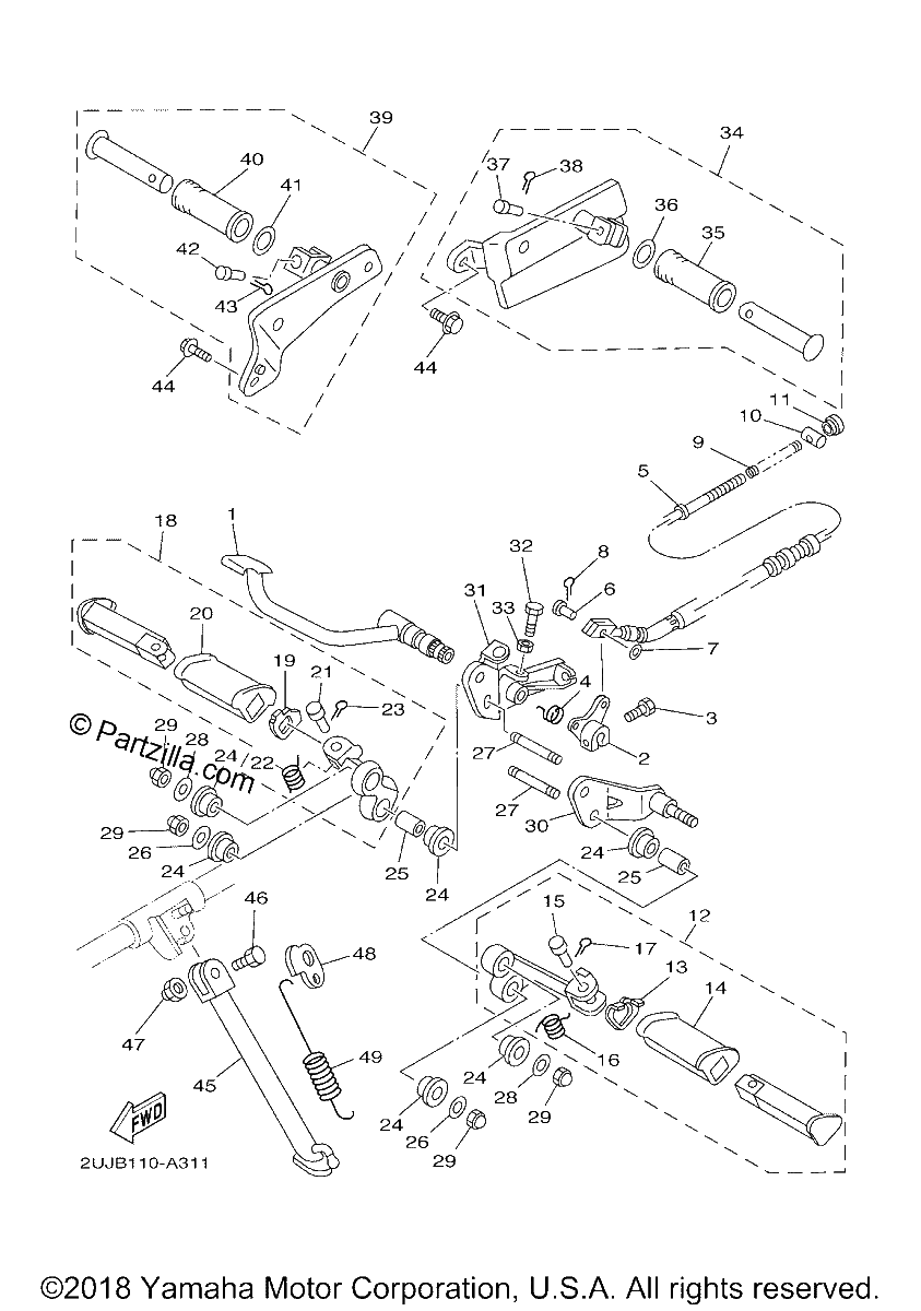 Diagrama de STAND FOOTREST