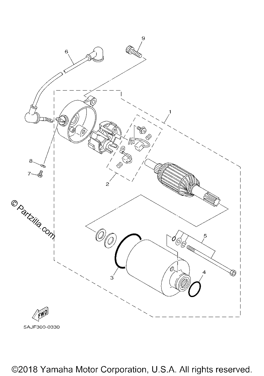 Diagrama de STARTING MOTOR