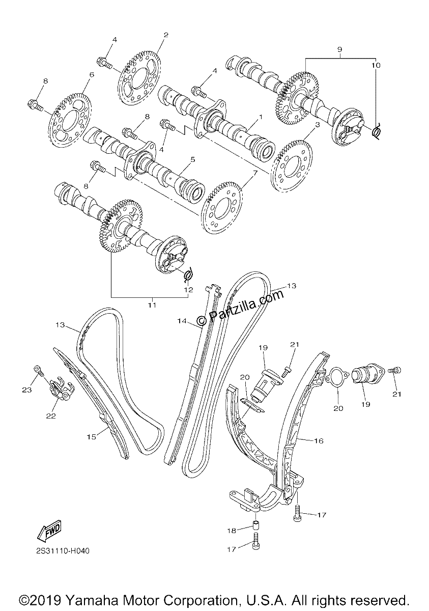 Diagrama de CAMSHAFT CHAIN
