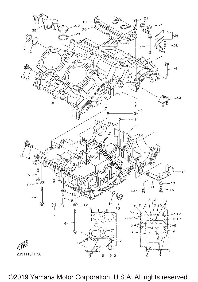 Diagrama de CRANKCASE