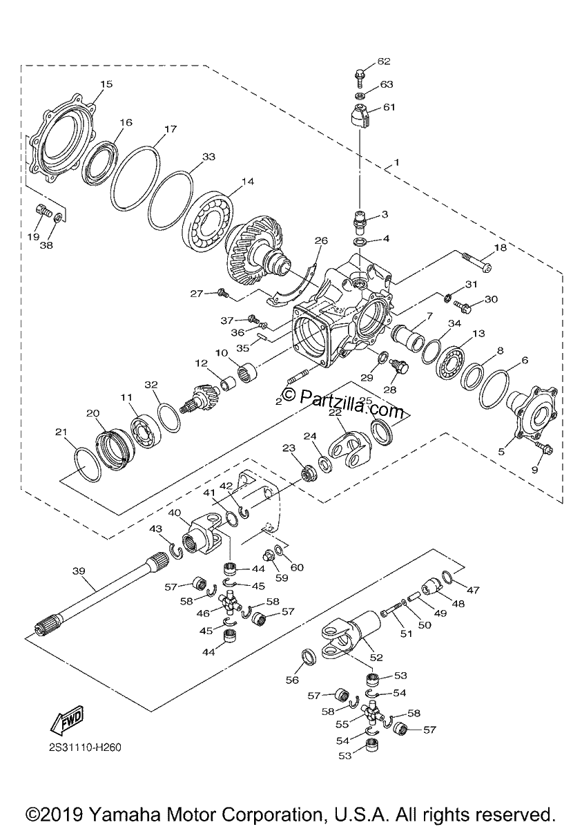 Diagrama de DRIVE SHAFT
