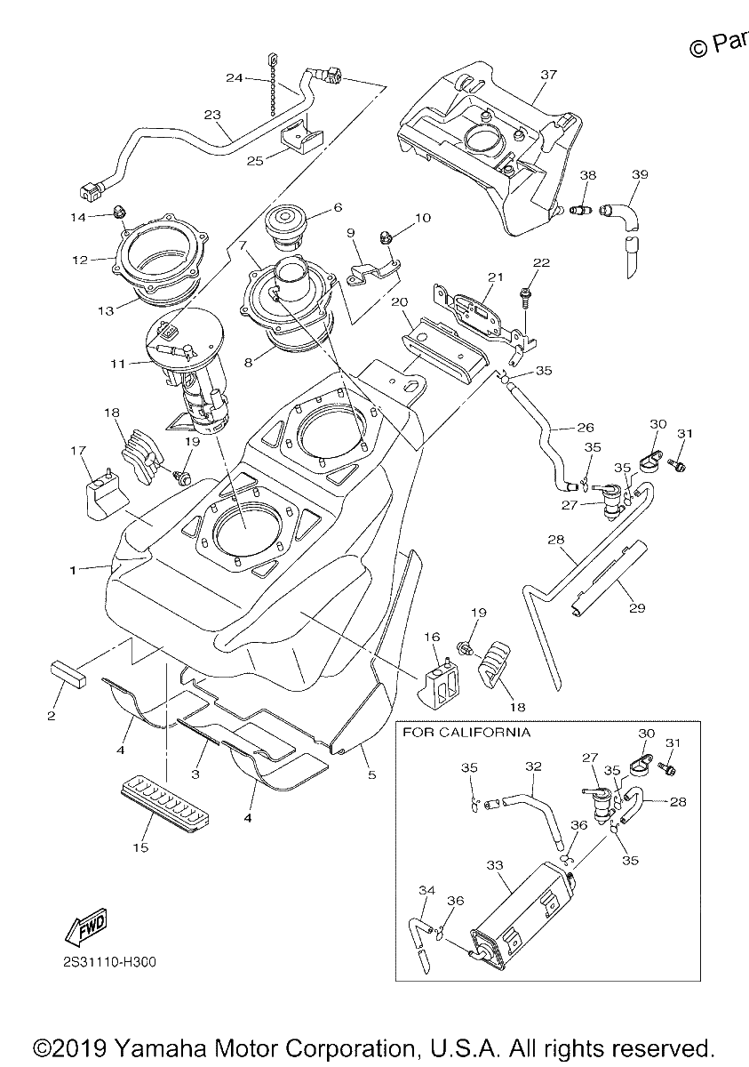 Diagrama de FUEL TANK