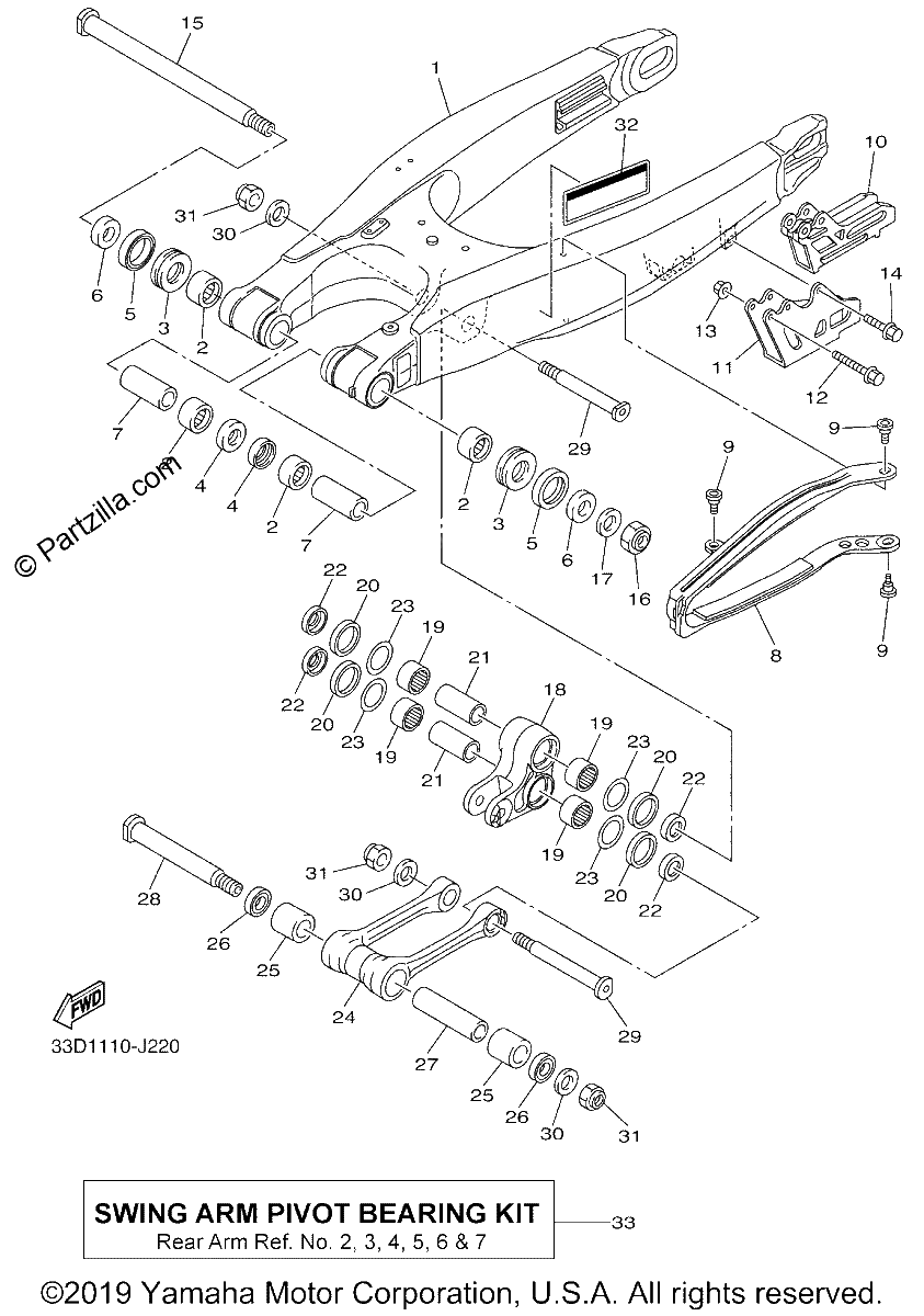 Diagrama de REAR ARM