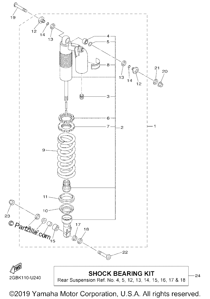 Diagrama de REAR SUSPENSION