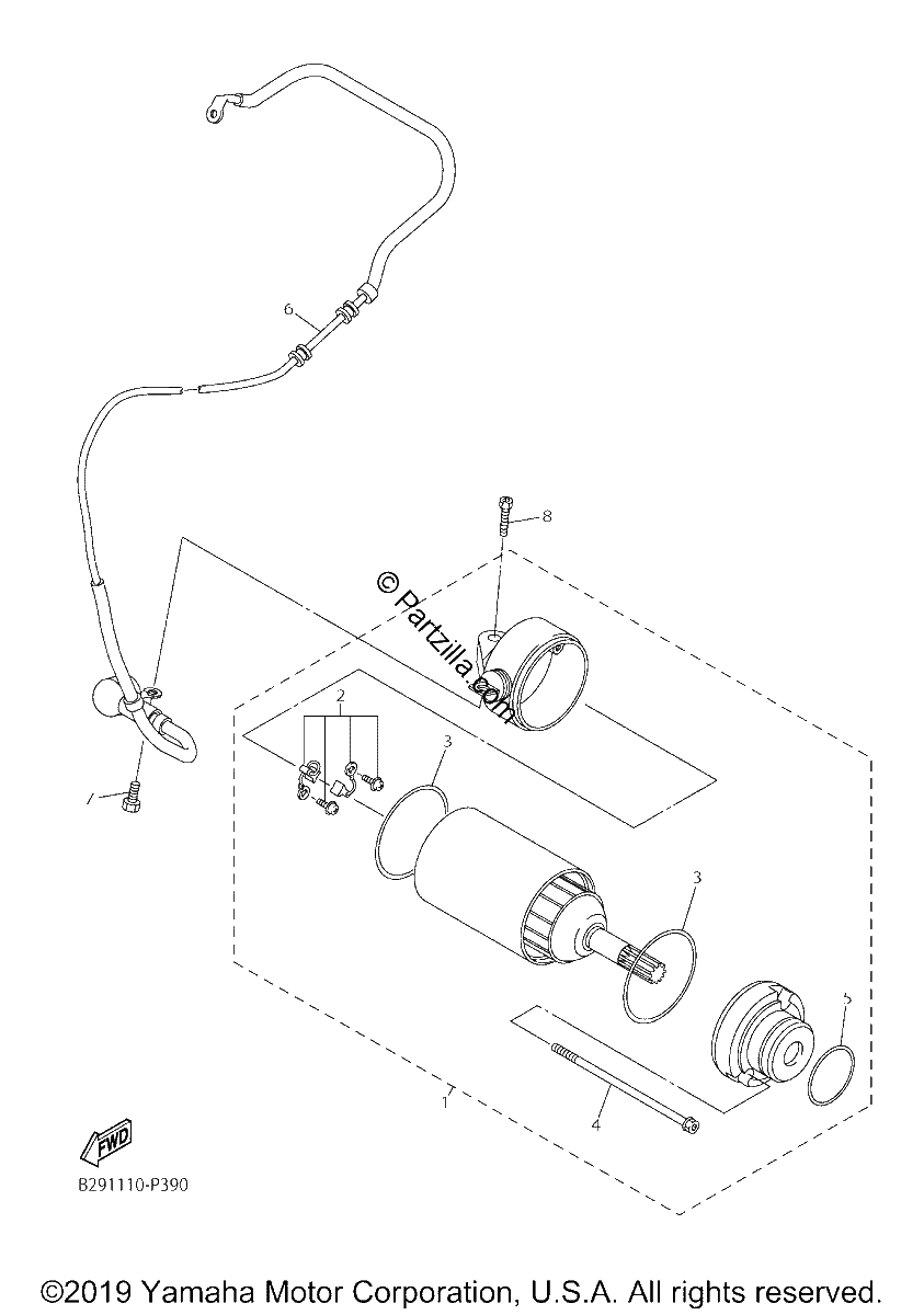 Diagrama de STARTING MOTOR