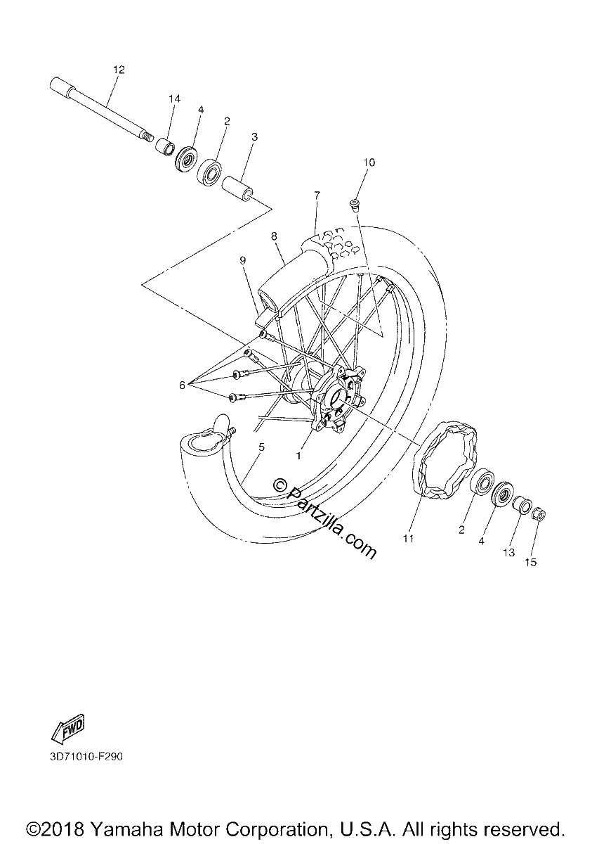 Diagrama de FRONT WHEEL