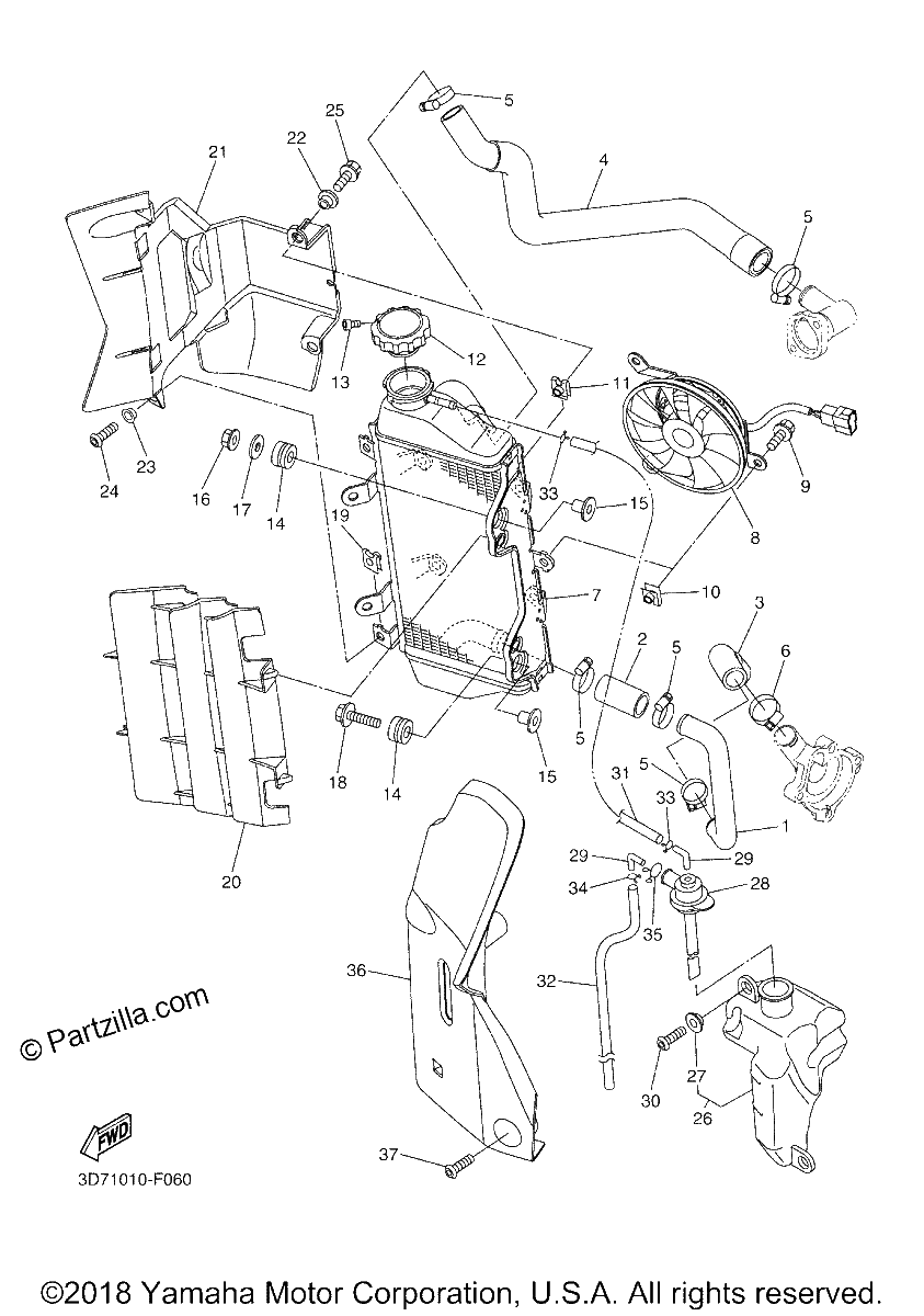 Diagrama de RADIATOR HOSE
