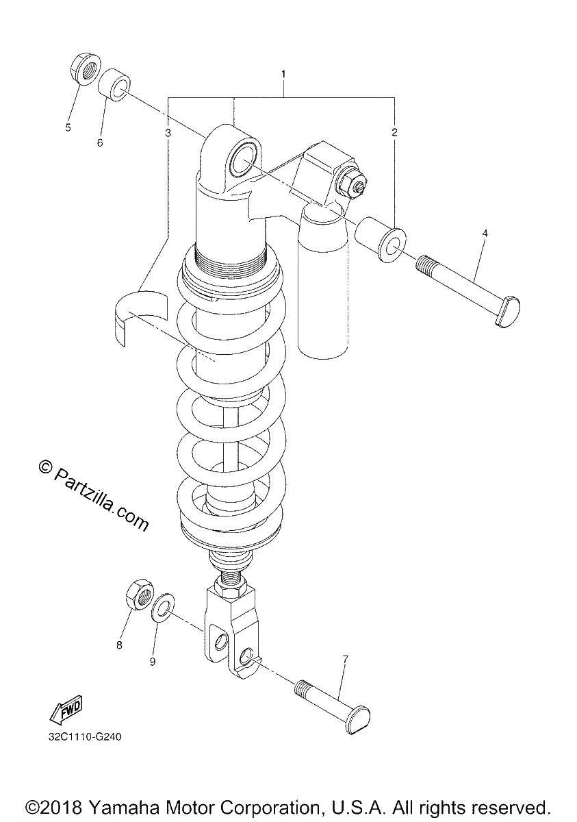 Diagrama de REAR SUSPENSION