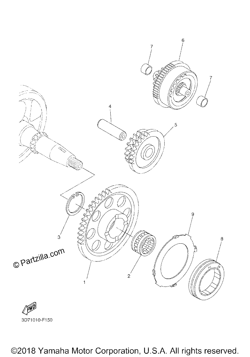 Diagrama de STARTER CLUTCH
