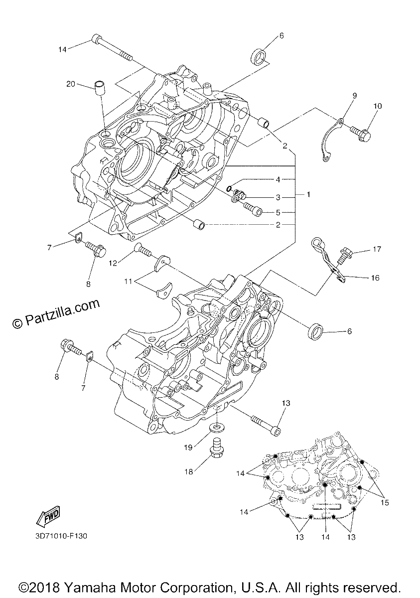 Diagrama de CRANKCASE