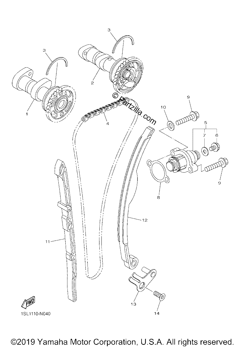 Diagrama de CAMSHAFT CHAIN