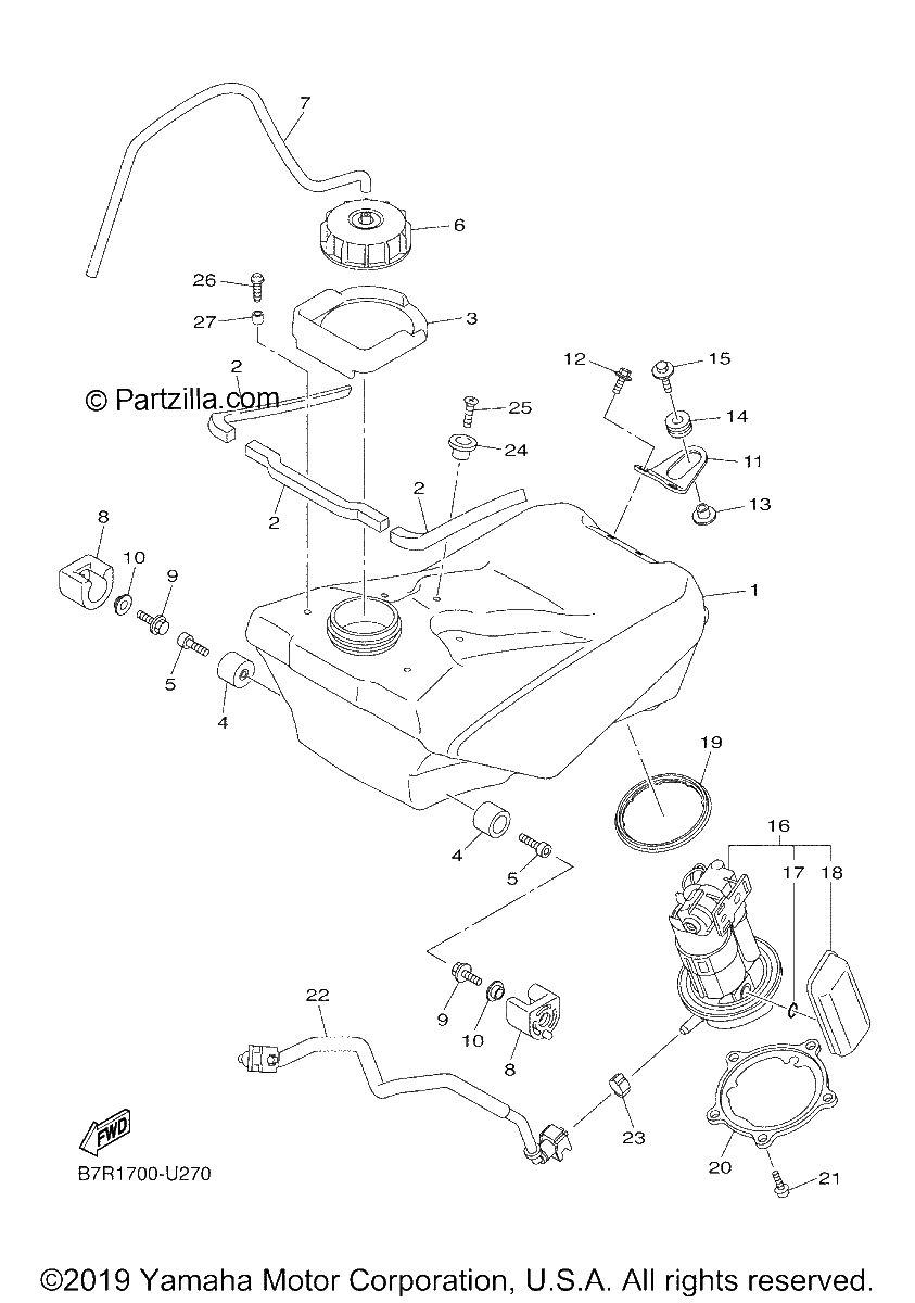 Diagrama de FUEL TANK
