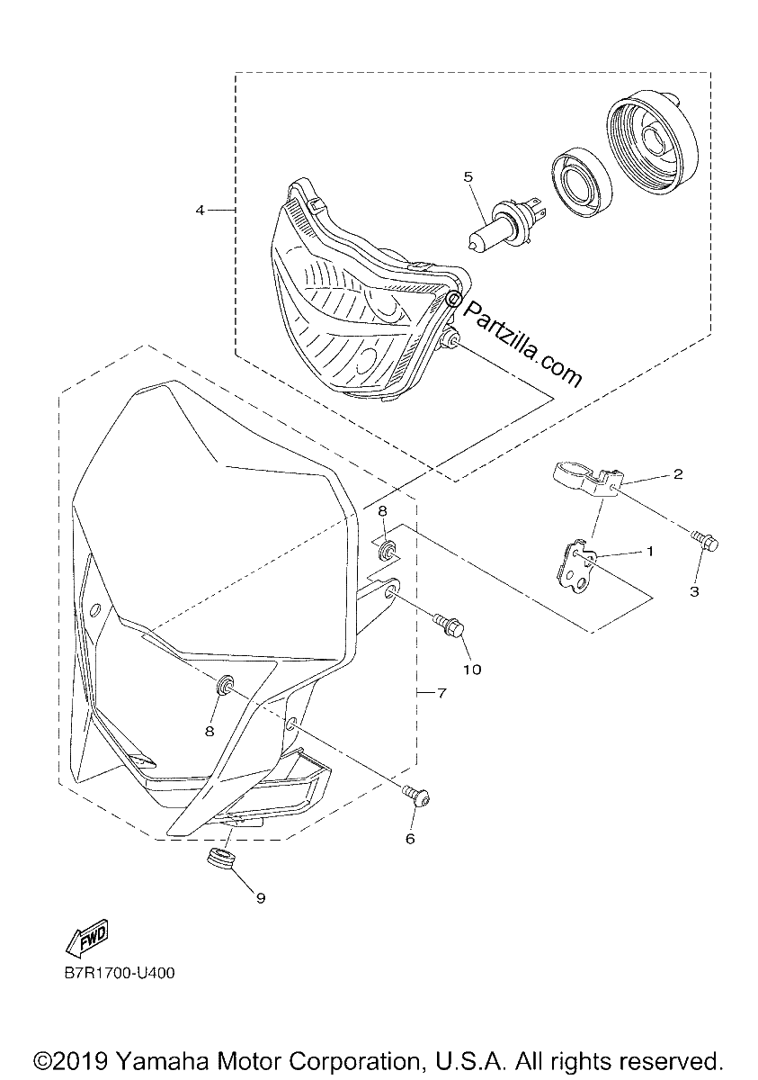 Diagrama de HEADLIGHT